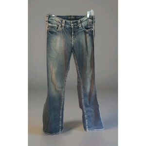 Silver‎ Jeans Co Avery Slim Boot 29x33 Medium Wash Western Glove Works